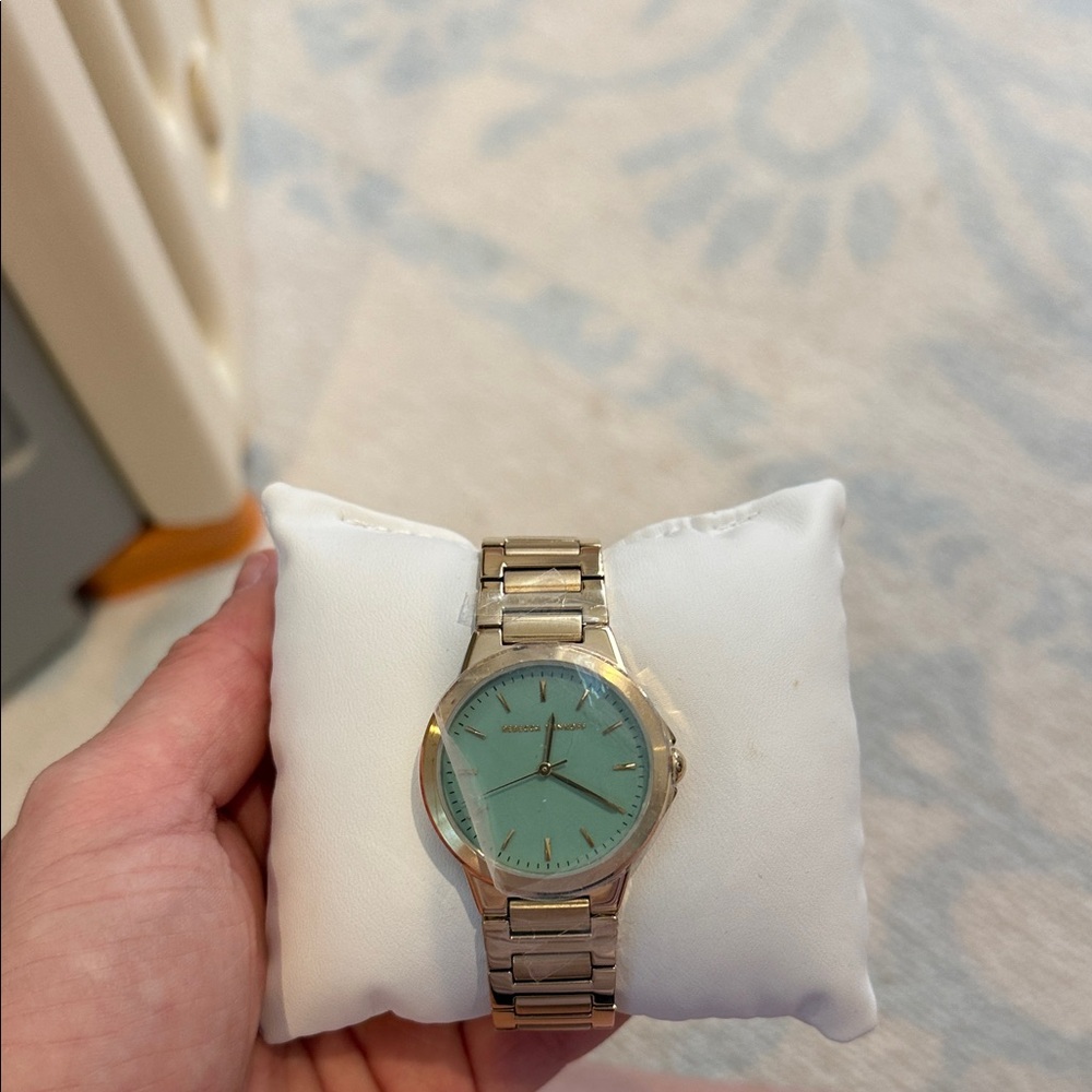 Rebecca Minkoff Gold Watch with Mint Dial